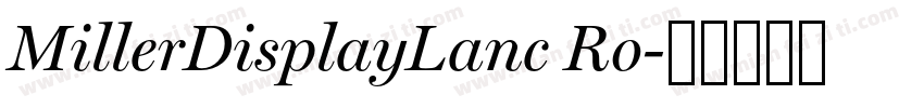 MillerDisplayLanc Ro字体转换